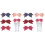 8 Pcs Bowknot Straw Toppers Decorative Drinking Accessories 2