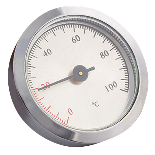 5Stk Kompaktes Metall Thermometer Einbau Für Kisten Zigarren Silber 1