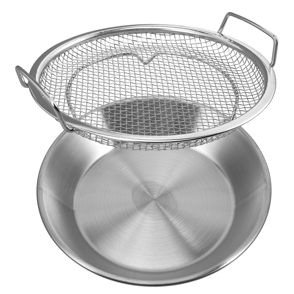 5 Sets Tiered Food Draining Plate Double Layer Oil Filter-image-OPC-PKXGNGQ-NEW