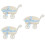 3Pcs Trolley Shaped Woven Basket For Candy Gift Party Decoration 7