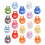 112 Pcs Plastic Spring Cord Locks Drawstring Clips Toggle Stoppers 2