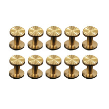 20 Pcs Solid Brass Sunflower Screws Stud For Craft 10x4x10mm