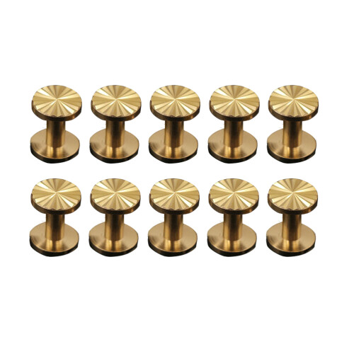 20 Pcs Solid Brass Sunflower Screws Stud For Craft 10x4x10mm