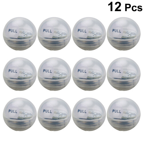 12Pièces Flottantes Boules LED Blanches Pour Jardin