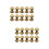 20 Pcs Solid Brass Sunflower Screws Stud For Craft 10x4x10mm 7