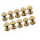 20 Pcs Solid Brass Sunflower Screws Stud For Craft 10x4x10mm 8