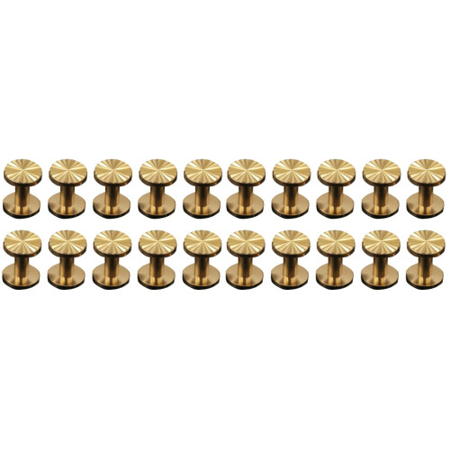 20 Pcs Solid Brass Sunflower Screws Stud For Craft 10x4x10mm 1