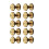 20 Pcs Solid Brass Sunflower Screws Stud For Craft 10x4x10mm 9