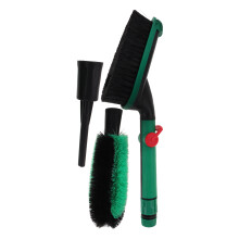 3 Sets Car Wash Brush With Washing Nozzle For Vehicle Cleaning