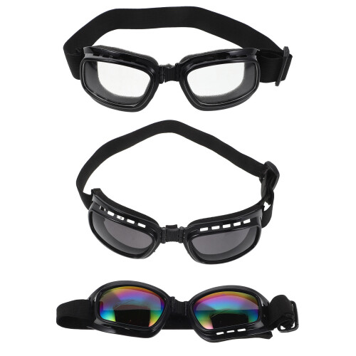 6 Pcs Dog Goggles With UV Protection Adjustable Strap Windproof 2