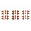 12Ensembles Boutons À Toggle Imitation Corne Café Durable 6
