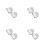 8 Pcs Suction Cup Holder Wall Mounted Storage 4