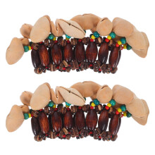 8 Pcs Funny African Tribal Bracelet Djembe Hand Bell