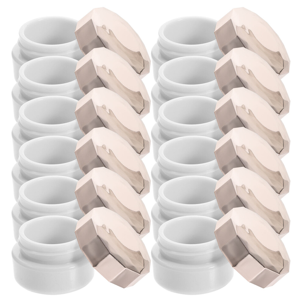 Solustre 36 Pcs Plastic Refillable Cosmetic Jars With Lids