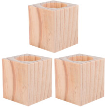 3Stk Holz Möbelheber Für Und Bett, Helle Farbe, Stabile Erhöhung