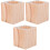 3Pièces Rehausseurs En Bois Clair Pour , Pieds Table Lit 3
