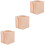 3Pièces Rehausseurs En Bois Clair Pour , Pieds Table Lit 5