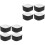 8Pcs Nylon Snowboard Accessory Black Adjustable Ski Fixing Strap 5