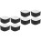 8Pcs Nylon Snowboard Accessory Black Adjustable Ski Fixing Strap 6