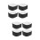 8Pcs Nylon Snowboard Accessory Black Adjustable Ski Fixing Strap 9