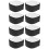 8Pcs Nylon Snowboard Accessory Black Adjustable Ski Fixing Strap 7