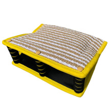 Dog Bite Pillow Wedge Training Arm Protector Safe Biting Pad With 3 Handles For Young To Large Schutzhund Work Tug Yellow