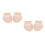 2 Pairs Comfortable Belly Dance Half Sole Socks With 5 Holes 10