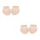 2 Pairs Comfortable Belly Dance Half Sole Socks With 5 Holes 5
