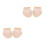 2 Pairs Comfortable Belly Dance Half Sole Socks With 5 Holes 7