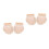 2 Pairs Comfortable Belly Dance Half Sole Socks With 5 Holes 6