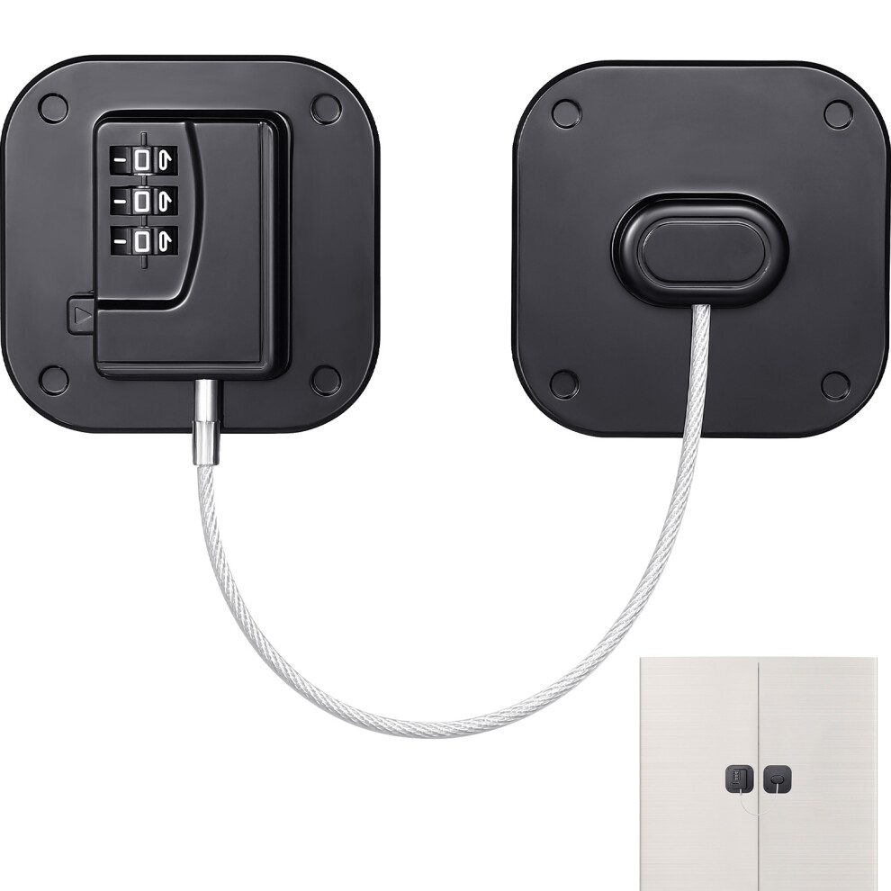 3Pcs Mini Fridge Lock Password Cabinet Child Safety Door Lock Artibetter