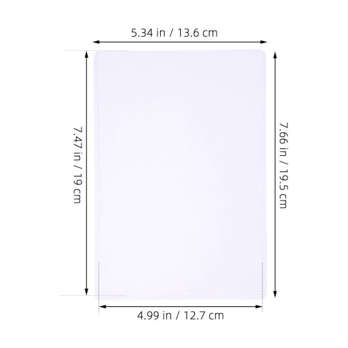50Pcs Transparent Waterproof Card Protector Sleeves For Hard Postcards 1