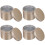 8Pièces Pots Khaki À Large Ouverture Pour Bougies Et Petits Objets 1