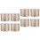 8Pièces Pots Khaki À Large Ouverture Pour Bougies Et Petits Objets 4
