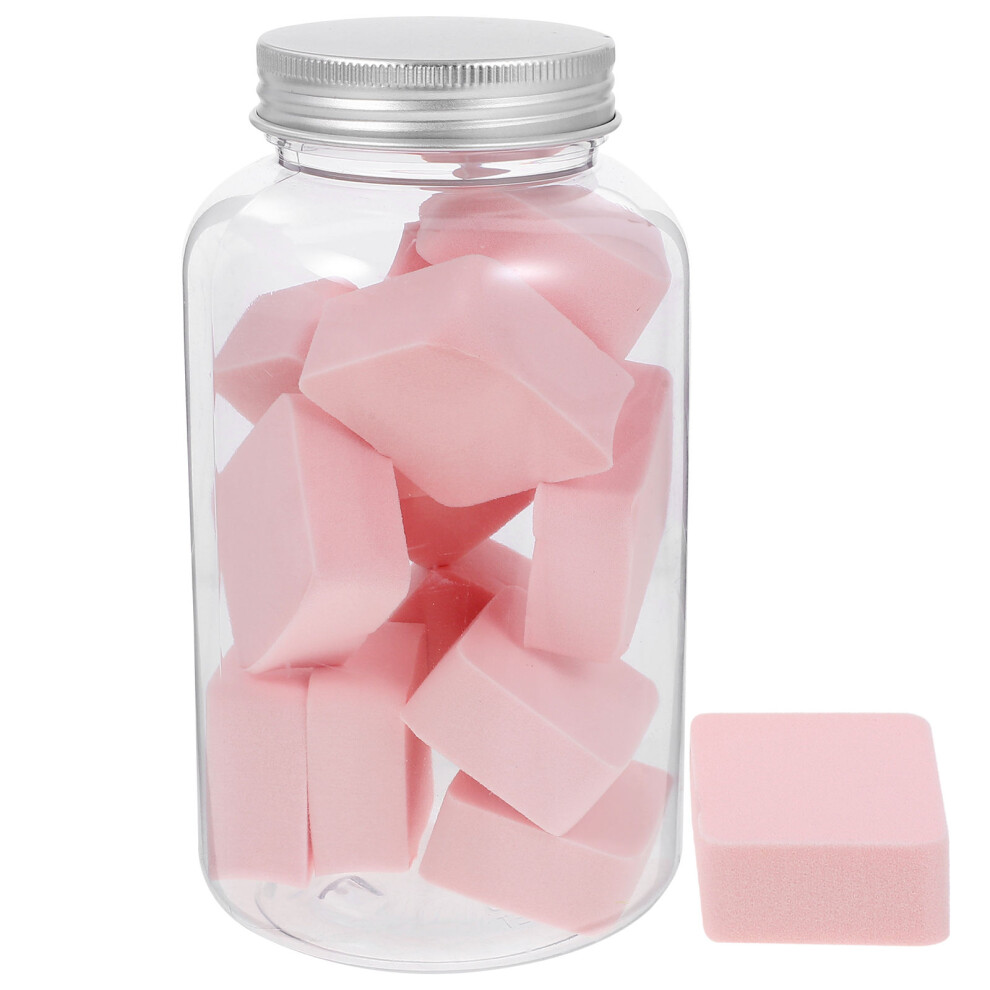 Inoomp 1 Box 12Pcs Diamond Cosmetic Puff Compress Facial Cleansing Sponge