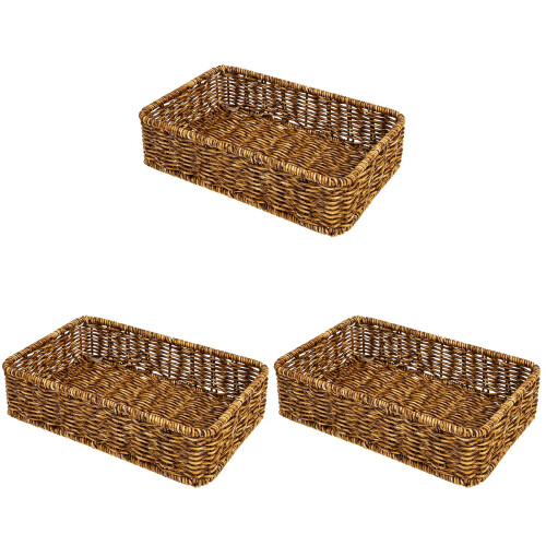 3Pcs Kitchen Storage Basket Plastic Utensil Organizer 1
