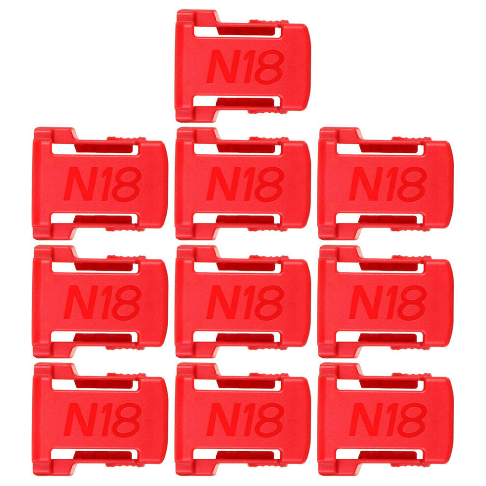 10Pcs Durable Battery Holders Mount Stands Red 3362358820547