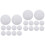 20 Pcs Flat Back Natural Stone Cabochons For Jewelry Making 7