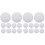 20 Pcs Flat Back Natural Stone Cabochons For Jewelry Making 9
