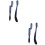 4 Pcs Foldable Eyebrow Comb With Plastic Handle And Steel Teeth 6