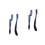 4 Pcs Foldable Eyebrow Comb With Plastic Handle And Steel Teeth 4
