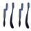4 Pcs Foldable Eyebrow Comb With Plastic Handle And Steel Teeth 2