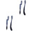 4 Pcs Foldable Eyebrow Comb With Plastic Handle And Steel Teeth 3