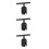3Pcs Stainless Steel Stanchion Sign Holder For Queue Control 4