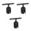 3Pcs Stainless Steel Stanchion Sign Holder For Queue Control 7