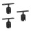 3Pcs Stainless Steel Stanchion Sign Holder For Queue Control 8
