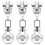 6 Pcs Metal Luggage Zipper Pullers Replacement Tabs Supply 1