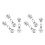 6 Pcs Metal Luggage Zipper Pullers Replacement Tabs Supply 5