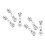 6 Pcs Metal Luggage Zipper Pullers Replacement Tabs Supply 4