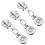 6 Pcs Metal Luggage Zipper Pullers Replacement Tabs Supply 2